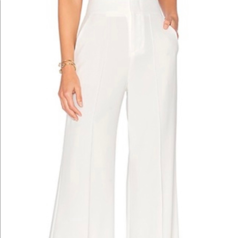 Alice and Olivia white slacks